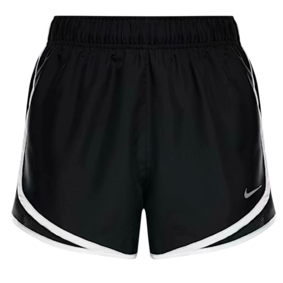 Nike Pants - Nike Dri-Fit Tempo Running Shorts Womens Black White Athletic Gym